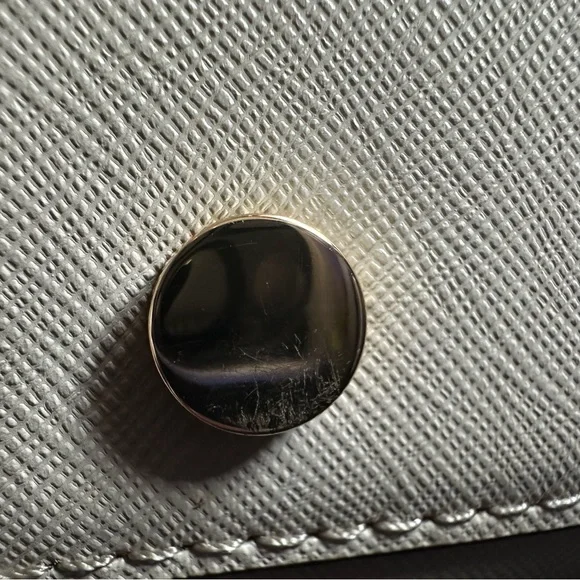 Michael Kors Carmen Small Saffiano Leather Belted Satchel Light Sand Beige - Picture 12 of 17